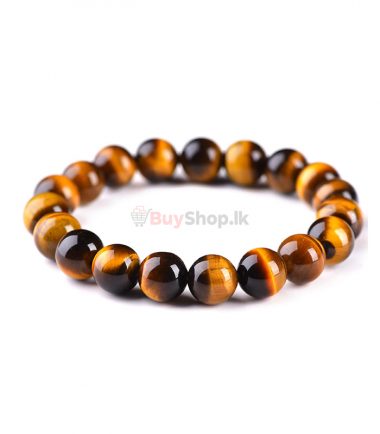 Natural Tiger Eye Stone Lucky Bless Beads Men Woman Bracelet 10mm