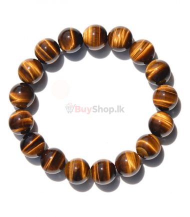 Natural Tiger Eye Stone Lucky Bless Beads Men Woman Bracelet 12mm