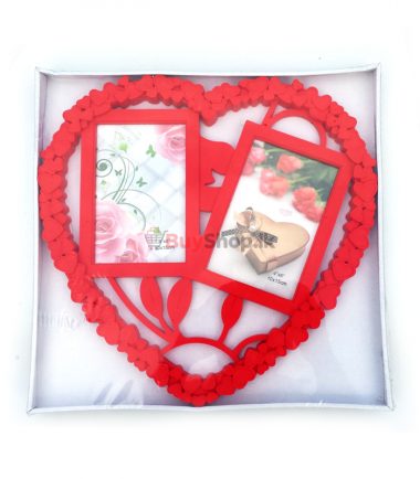 Valentines Day Photo Frame Red Big Heart Gifts for Girlfriend or Wife