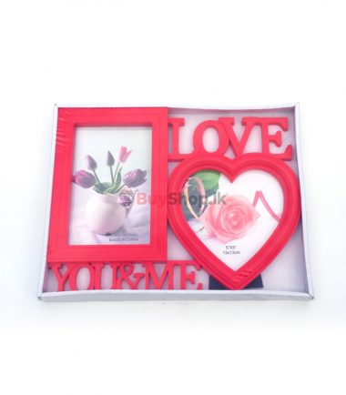 Valentines Day Photo Frame Pink Heart Gifts for Girlfriend or Wife