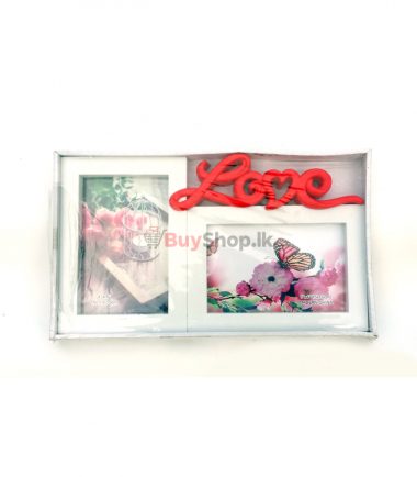 Valentines Day Photo Frame Red White Love Gifts for Girlfriend or Wife