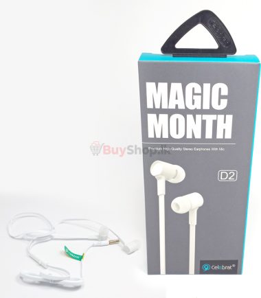 Celebrat D2 Magic Month Premium High Quality Stereo Earphones With Mic