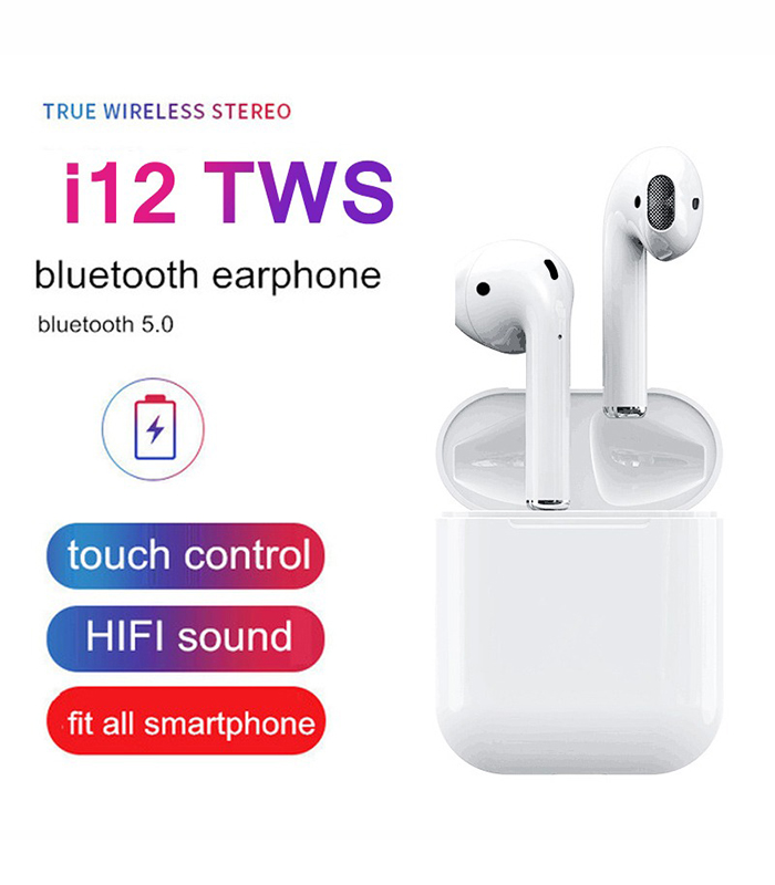 i12 TWS Wireless Airpods Bluetooth 5.0 With Touch Control - Online Shopping Sri Lanka | www.buyshop.lk