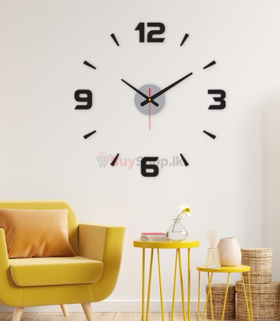 3D Wall Clock with brief quartz Number