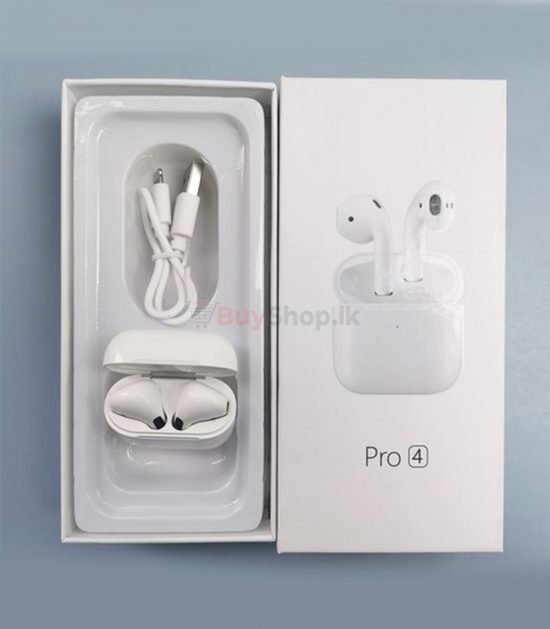 Pro 4 Bluetooth Earbuds with charging case Hi Quality Sounds and ios Android Smart phones